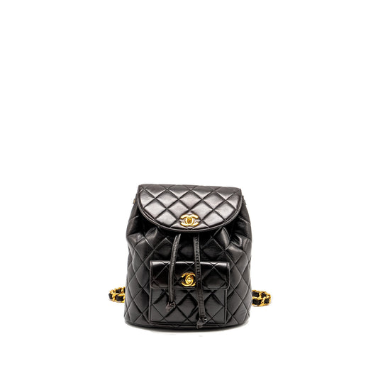 Chanel Duma Backpack Lambskin Black GHW
