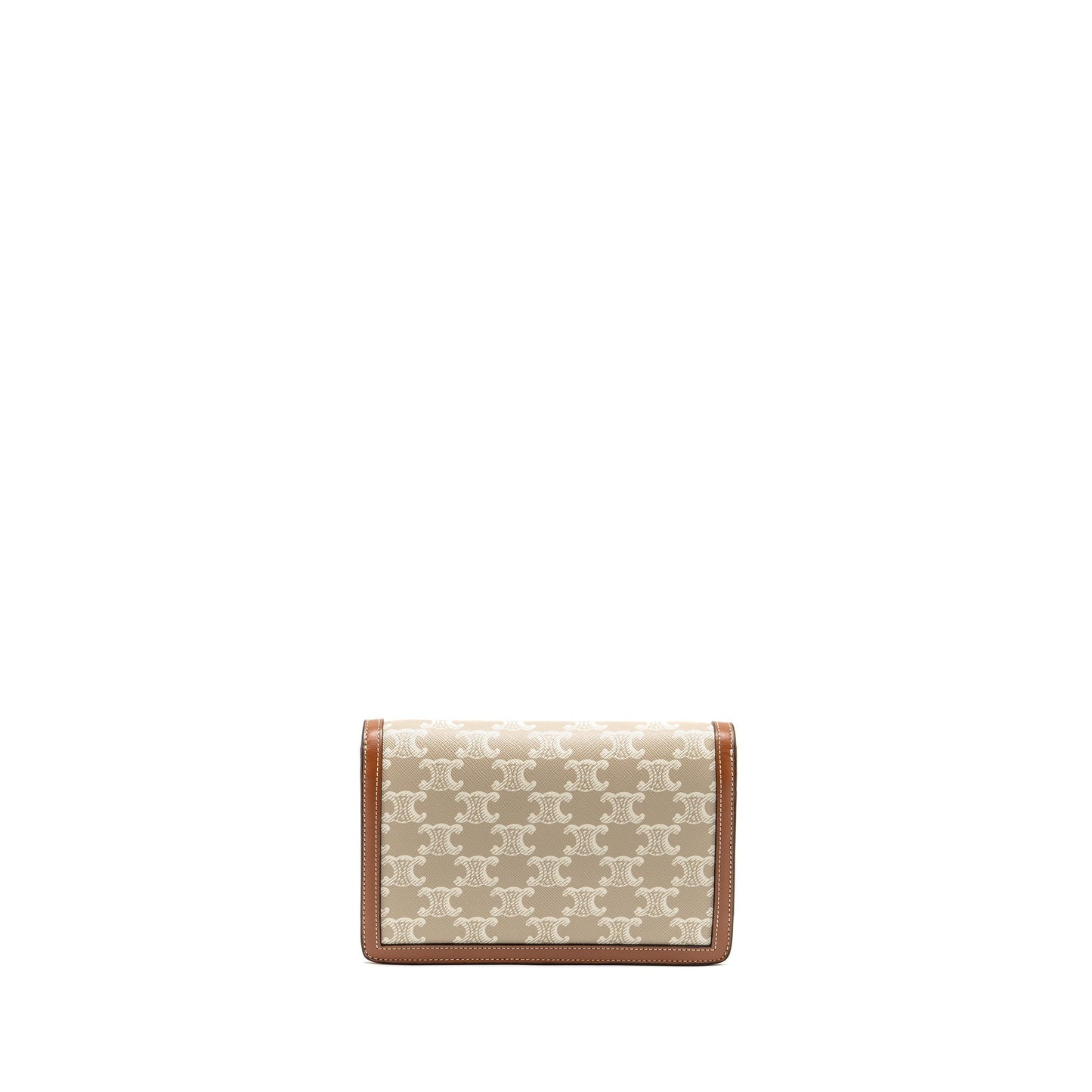 Celine Wallet on Chain Margo Triomphe Canvas/Calfskin
