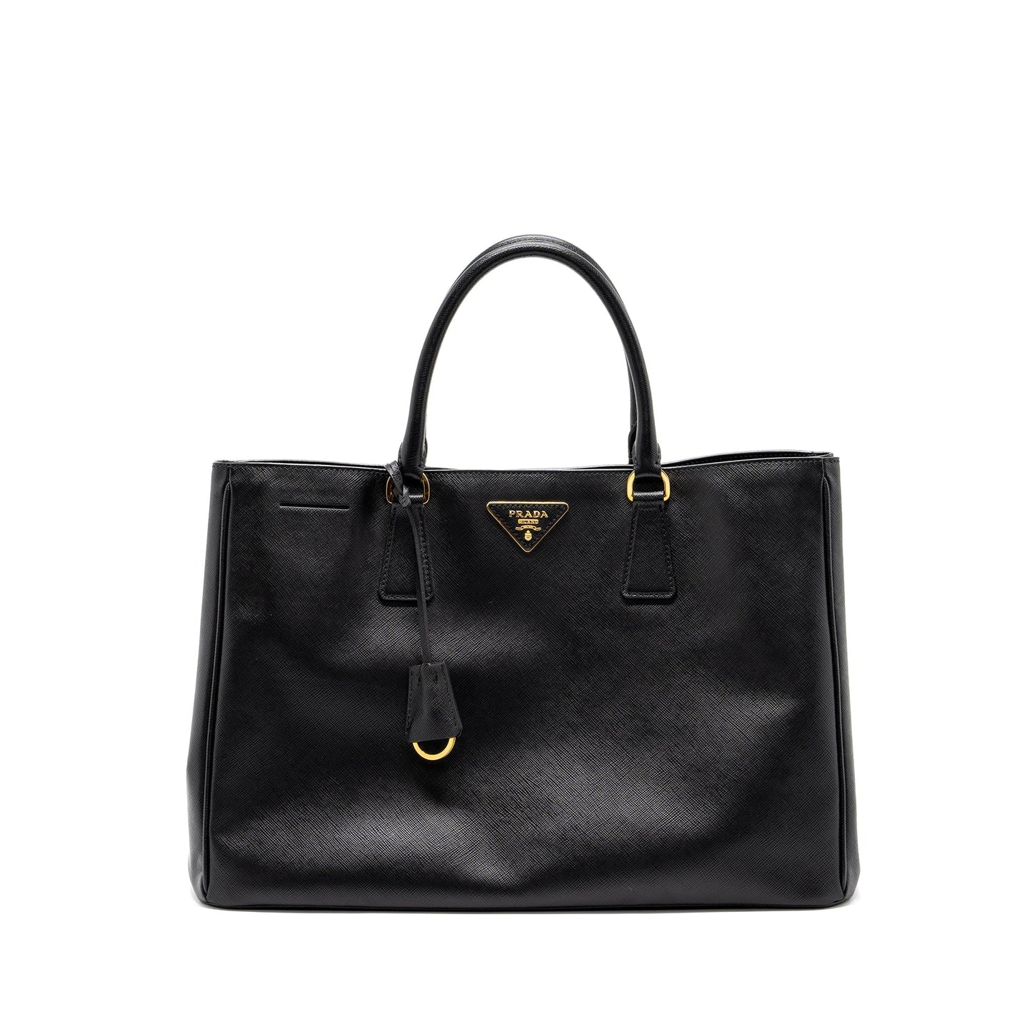 Prada Saffiano Tote Bag Calfskin Black GHW
