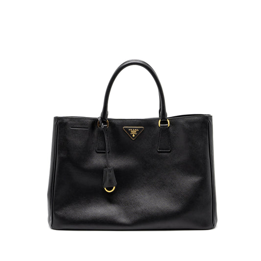 Prada Saffiano Tote Bag Calfskin Black GHW