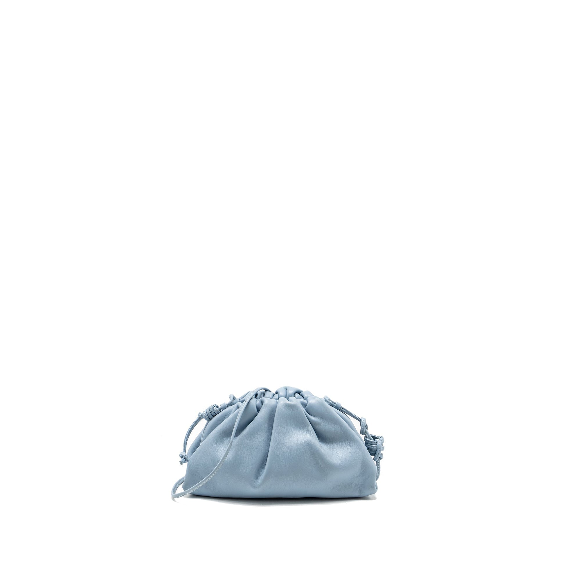 Bottega Veneta Mini Pouch Calfskin Blue