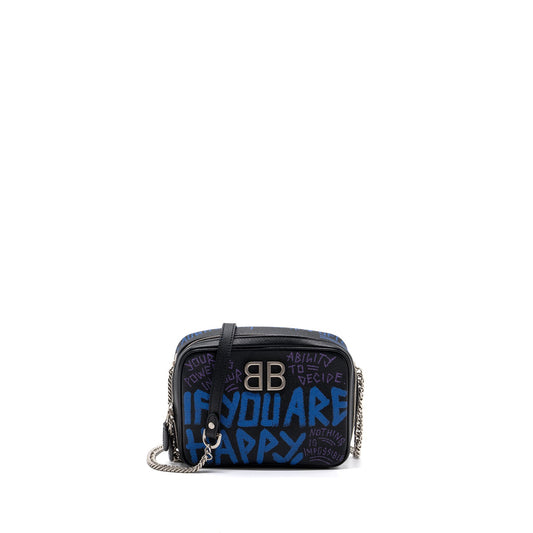 Balenciaga Camera Purse leather Black/multicolour