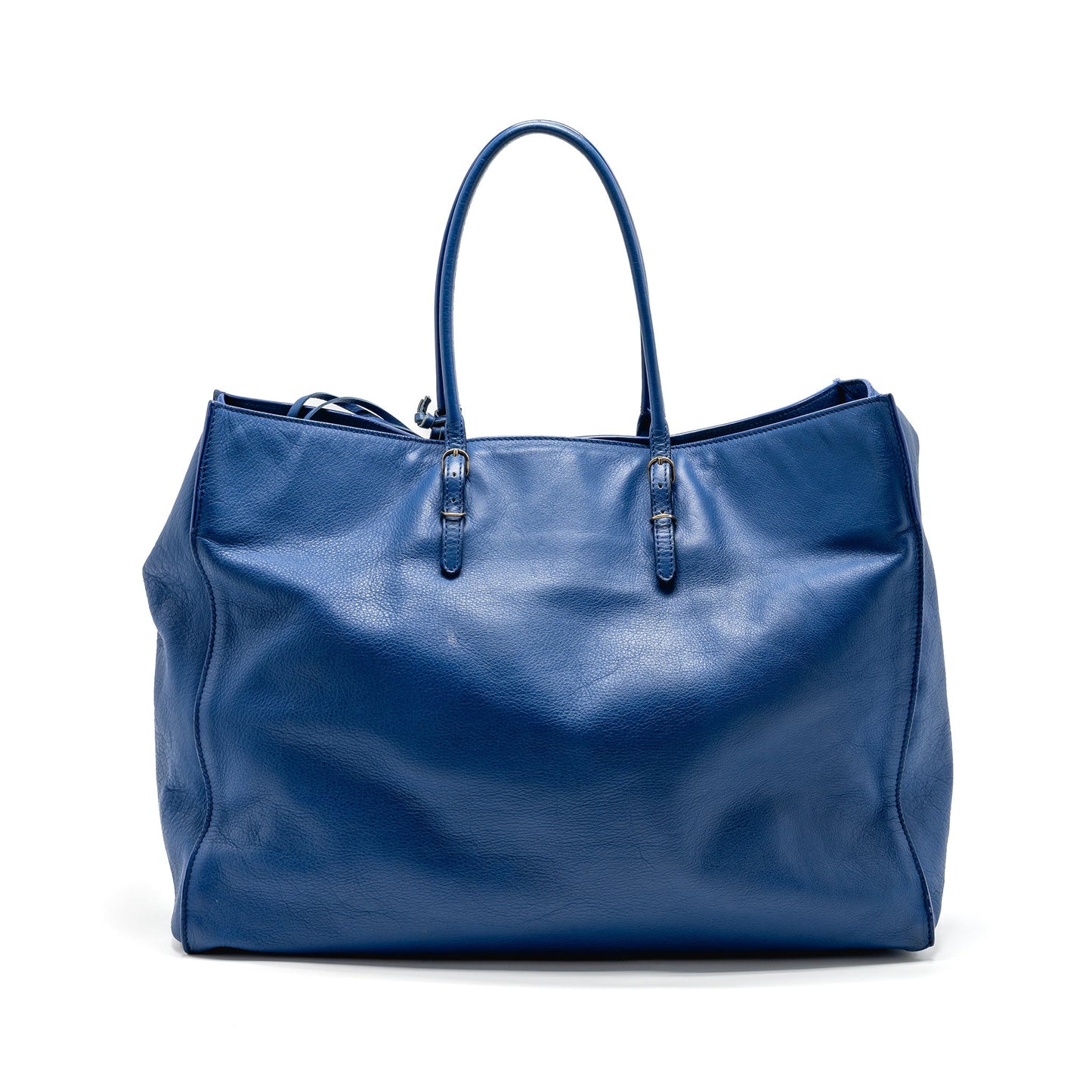 Balenciaga Papier A4 Tote Purse Leather Blue