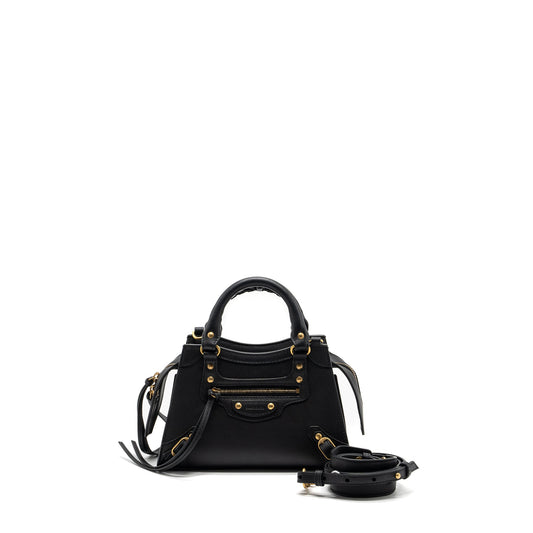 Balenciaga Neo Classic Mini Handbag Smooth Calfskin Black