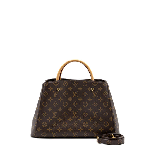 Louis Vuitton Montaigne MM Monogram Canvas GHW