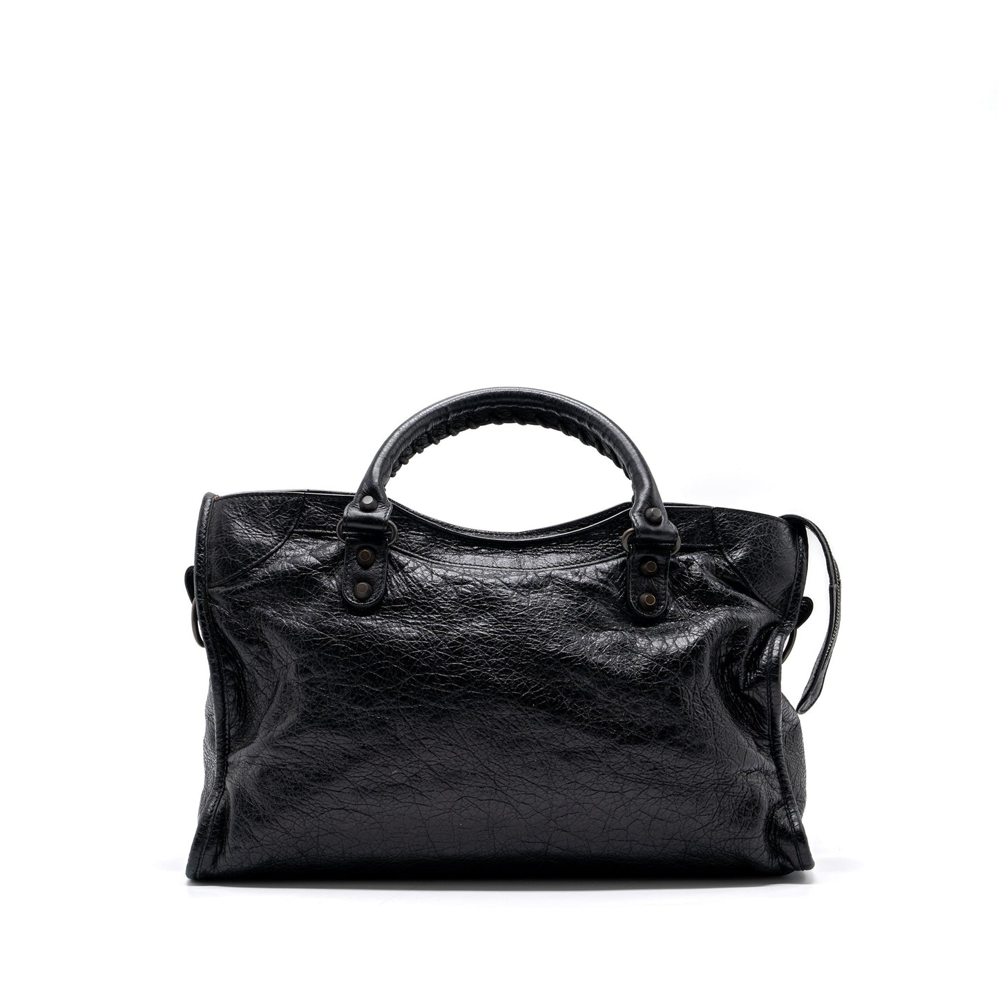Balenciaga Classic City Purse Leather Black ruthenium silver Hardware
