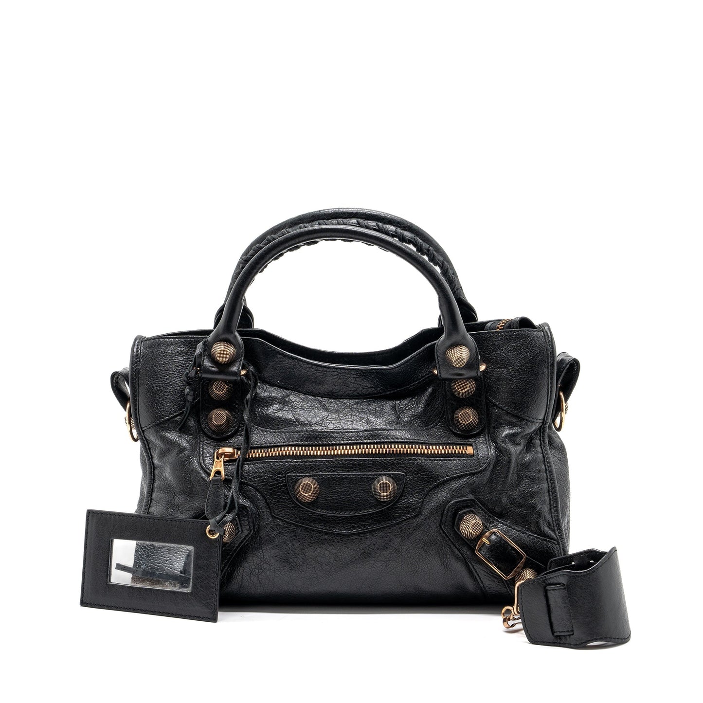 Balenciaga giant city Purse leather black