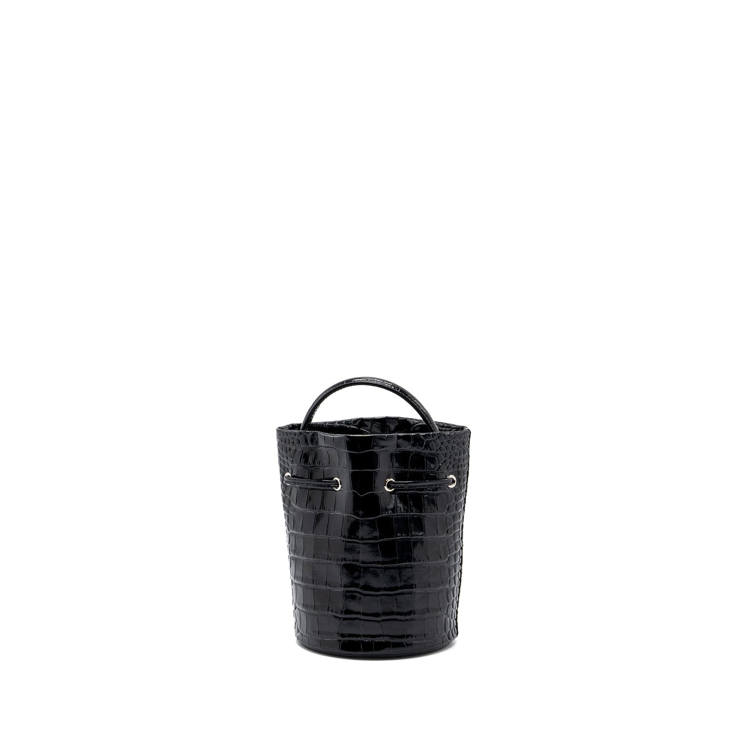 BALENCIAGA Everyday Drawstring Bucket Purse Black