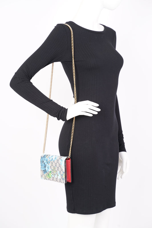 Gucci Lou Monogram Chain Canvas Crossbody