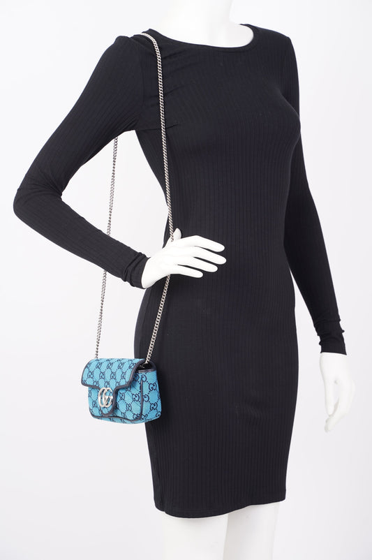 Gucci Lou Monogram Quilted Mini Crossbody