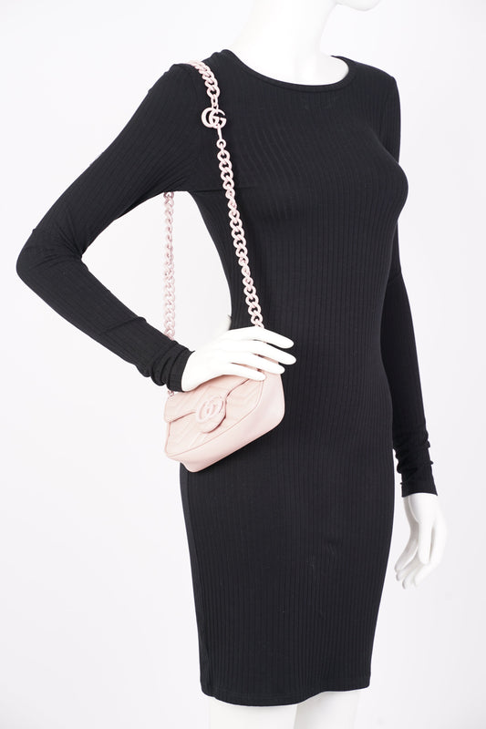 Gucci Lou Monogram Chain Leather Crossbody
