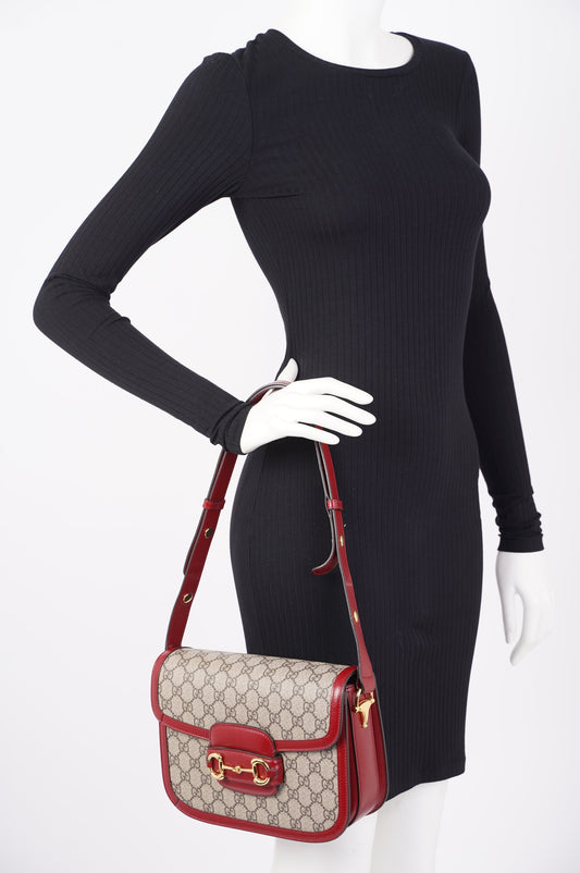 Gucci Lou Monogram Leather Canvas Crossbody