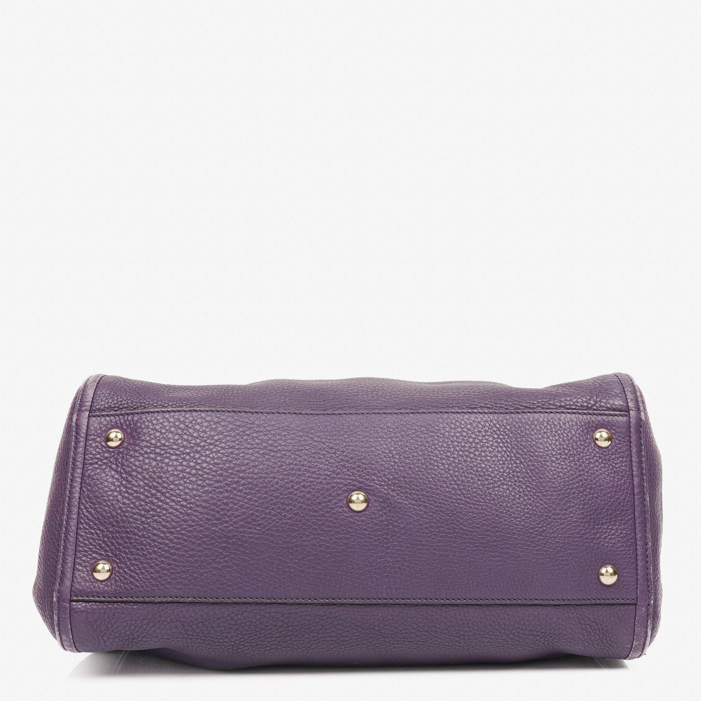 Gucci Purple Pebbled Leather Soho Top Handle Tote Bag