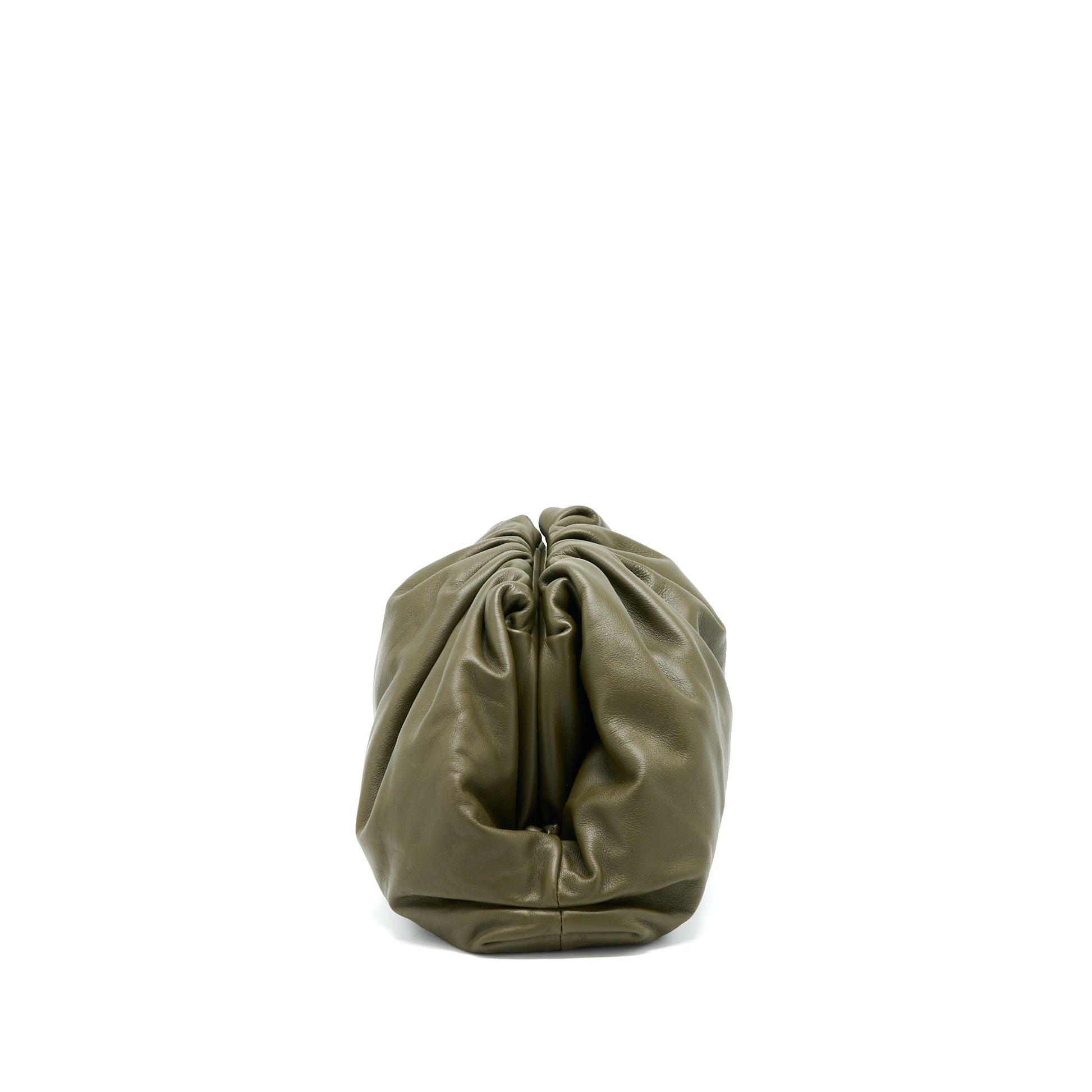 Bottega Veneta Clutch Calfskin Dark Green
