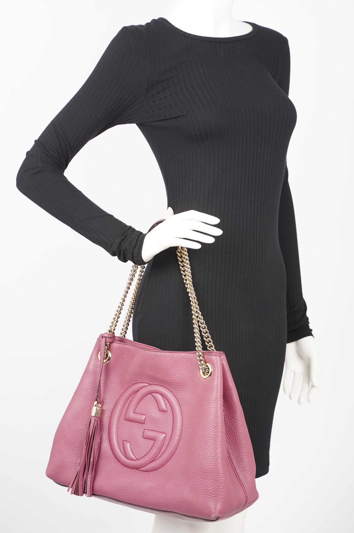 Gucci Lou Monogram Leather Tote