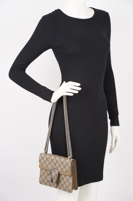 Gucci Lou Monogram Mini Canvas Crossbody
