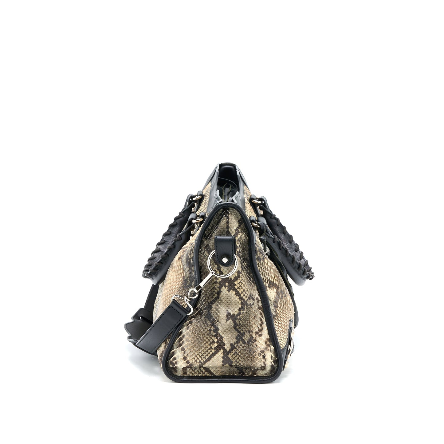 Balenciaga Classic City Python Leather