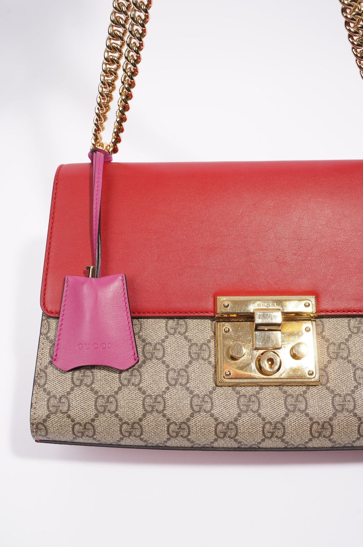 Gucci Lou Monogram Leather Canvas Crossbody
