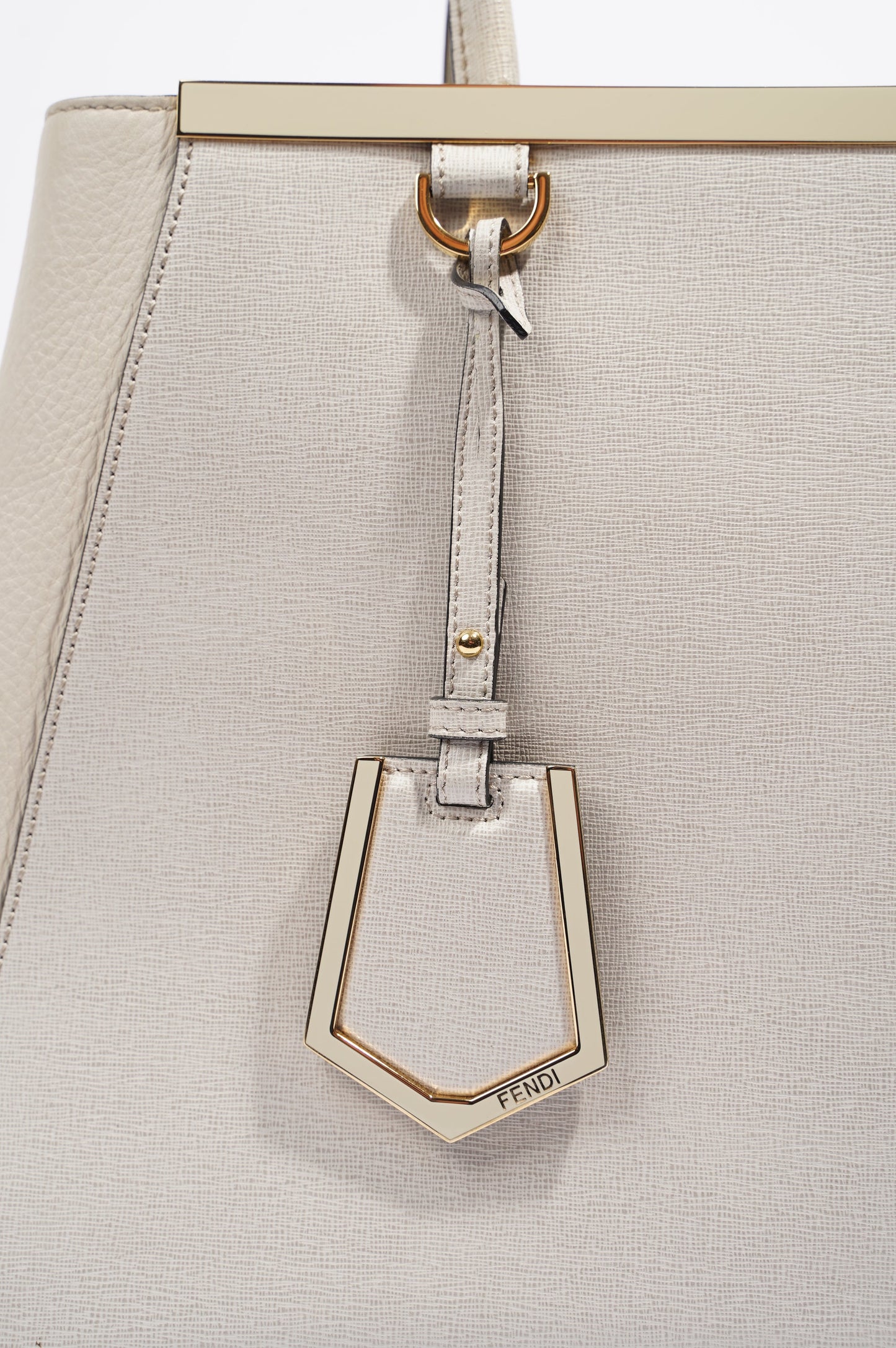 Fendi Womens 2Jours Grey / Beige Large