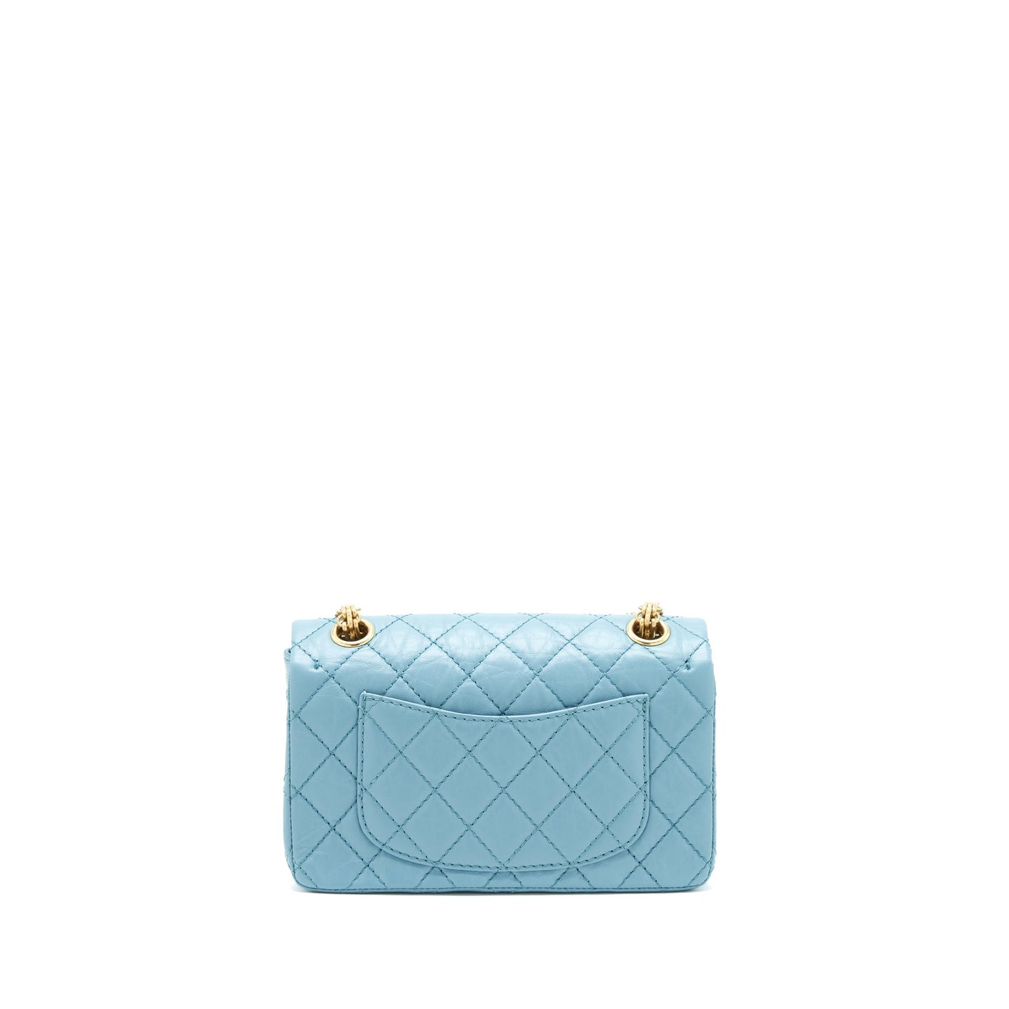 Chanel Mini 2.55 Reissue Flap Bag Light Blue Calfskin