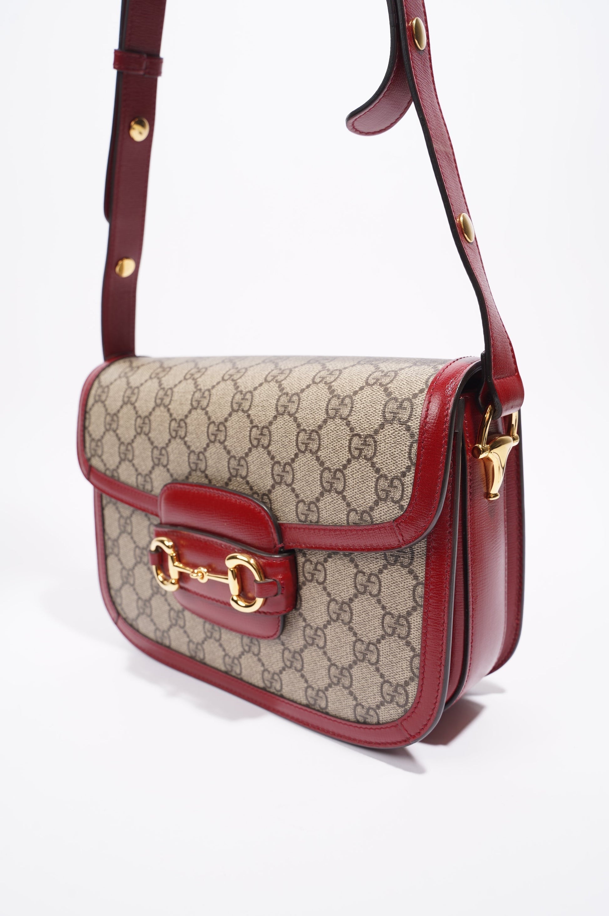 Gucci Lou Monogram Leather Canvas Crossbody
