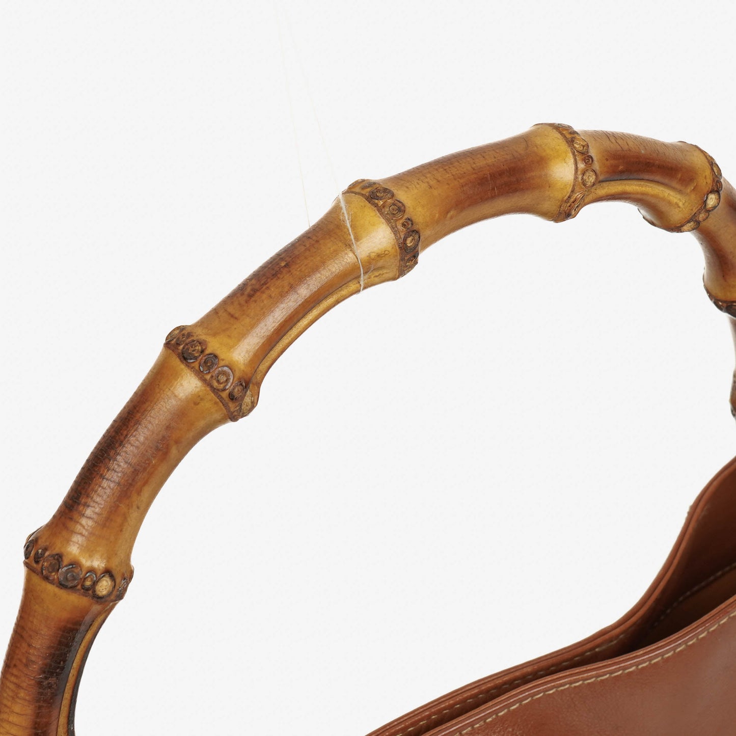Gucci Bamboo Top Handle Brown Leather Hobo Bag