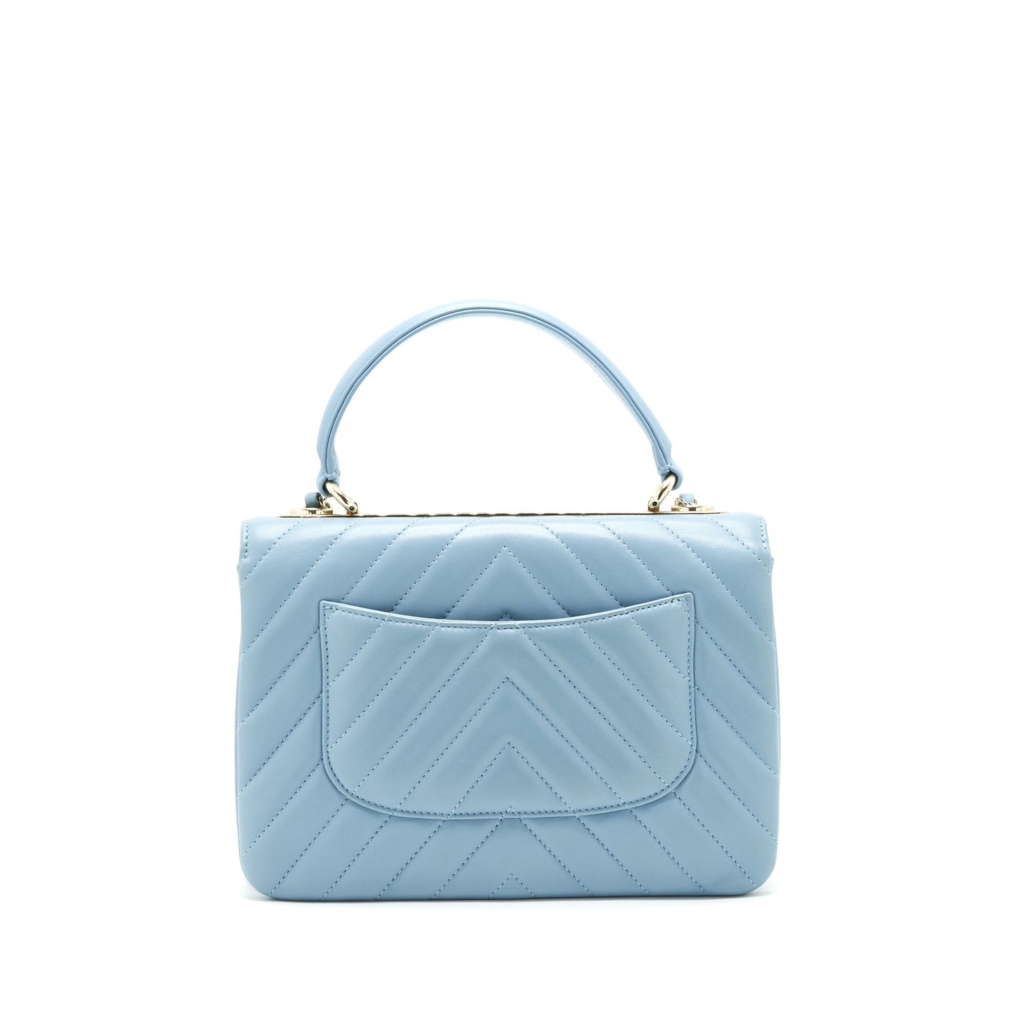 Chanel Trendy CC Flap Bag Light Blue Lambskin L
