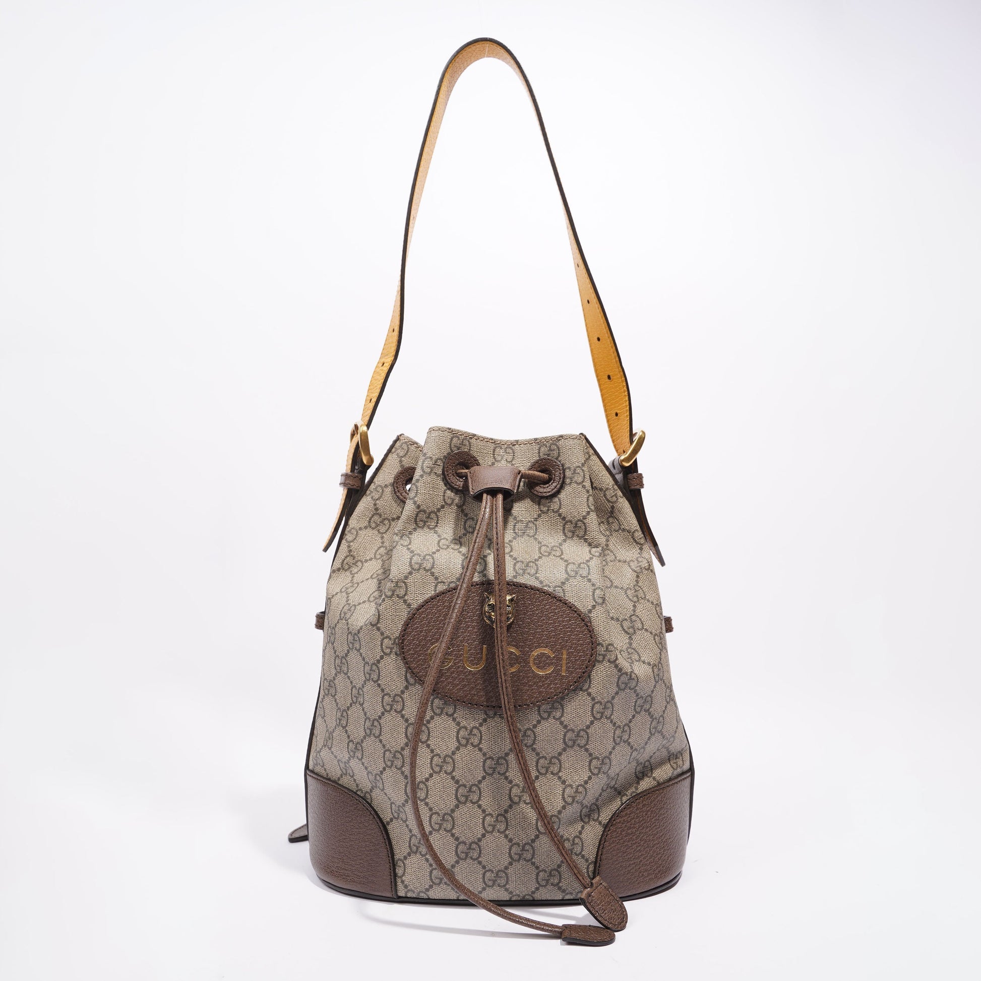 Gucci Lou Monogram Leather Canvas Crossbody