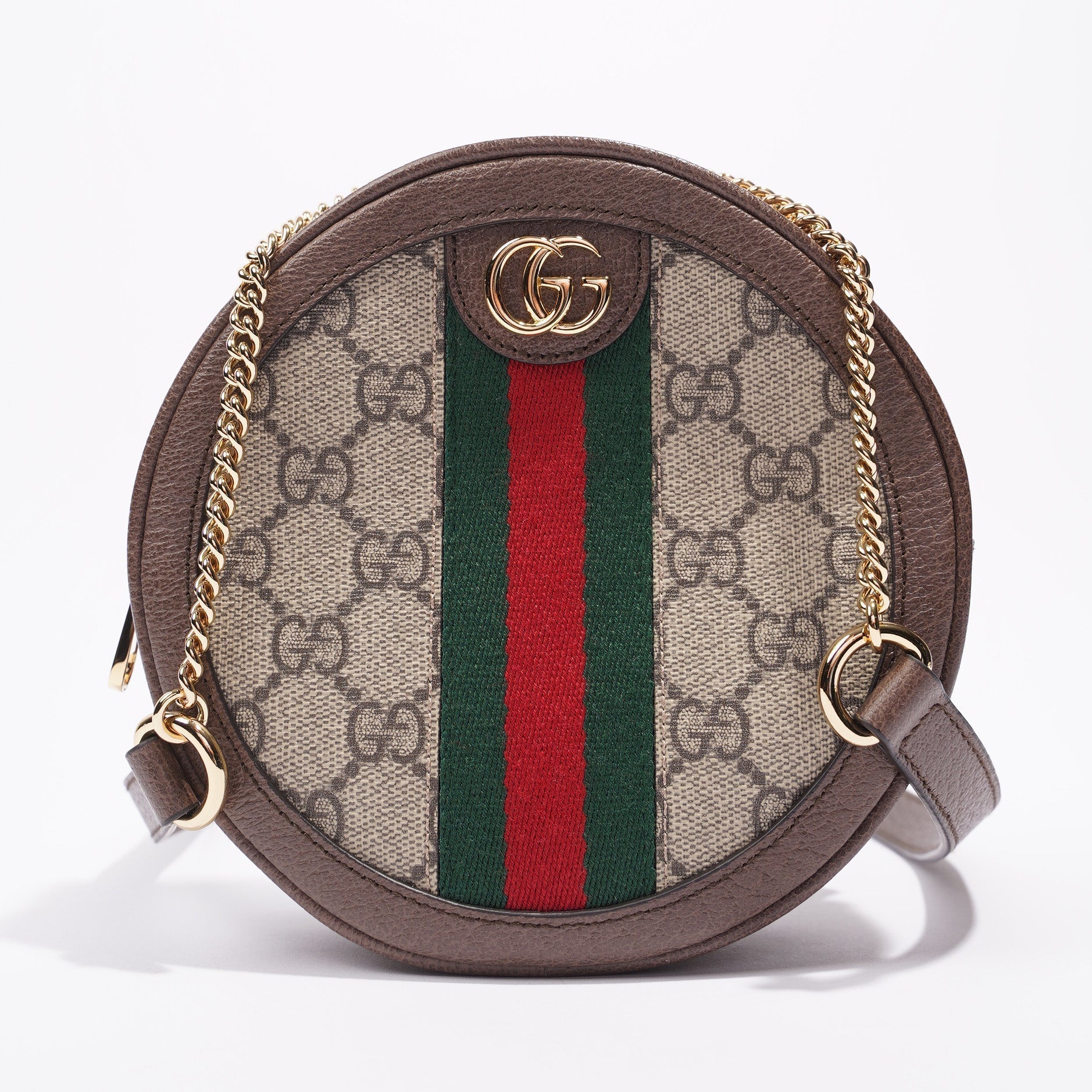 Gucci Lou Monogram Leather Canvas Crossbody