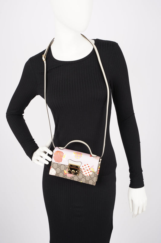 Gucci Lou Monogram Mini Canvas Crossbody