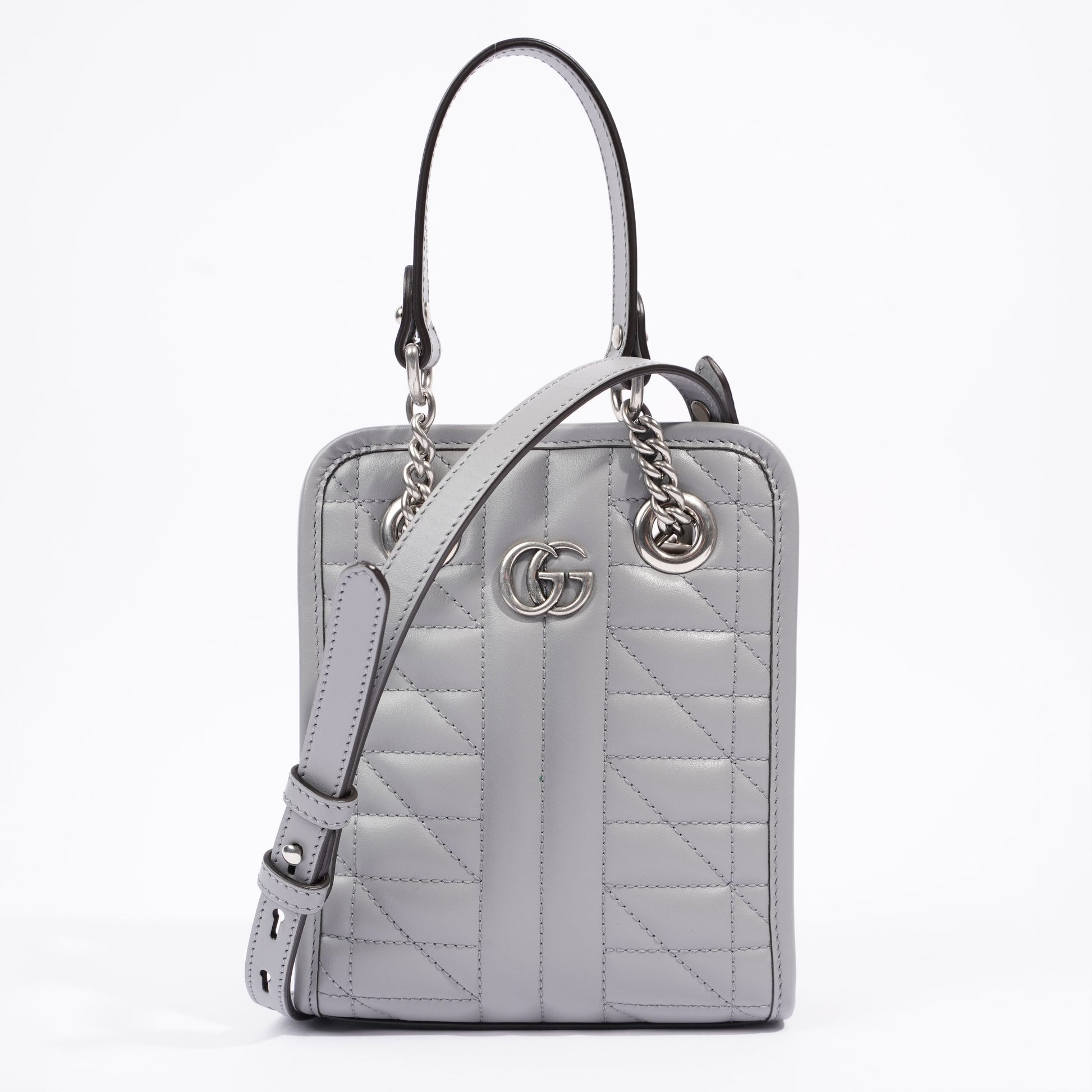 Gucci Lou Monogram Leather Mini Crossbody