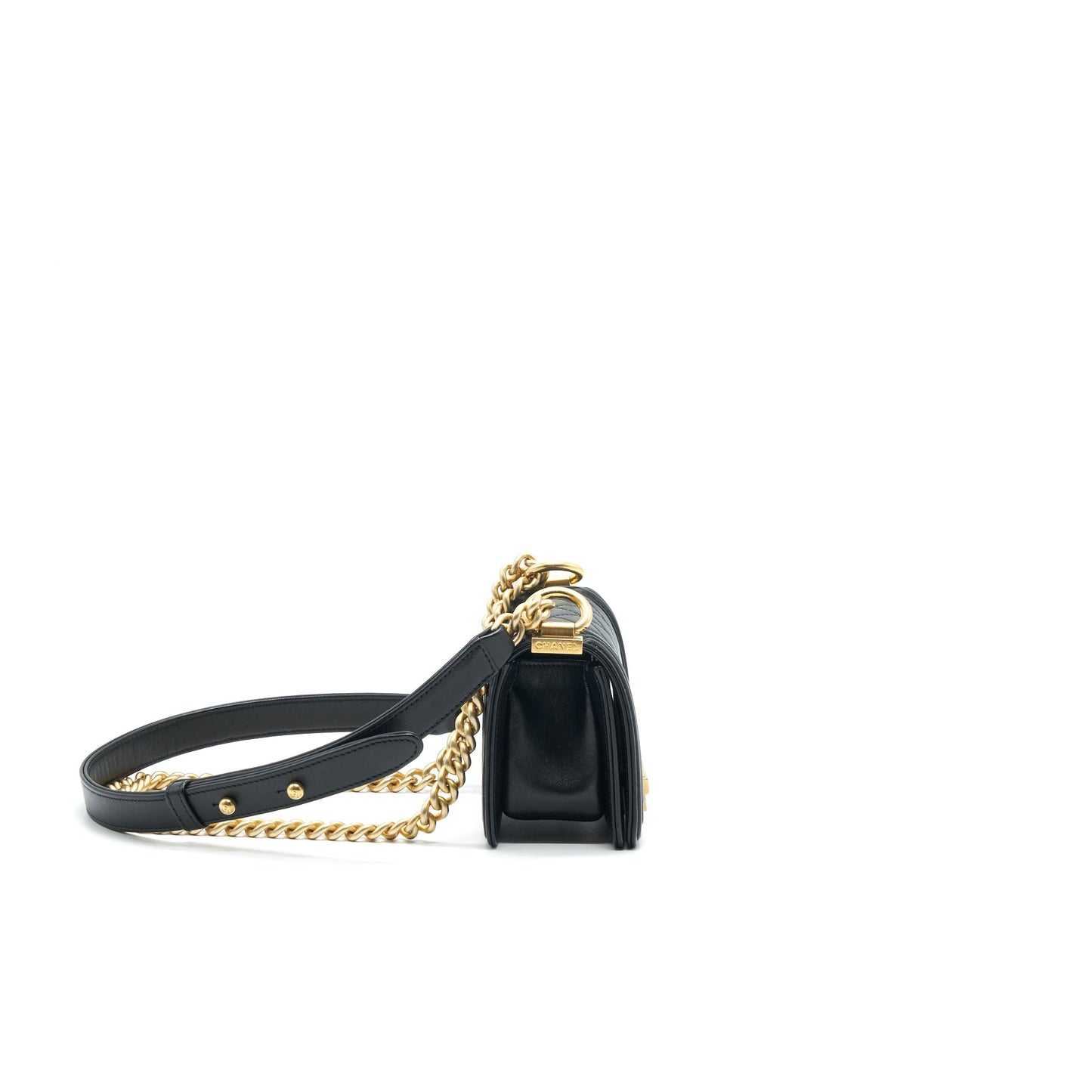 Chanel Boy Extra Mini Lambskin in Black