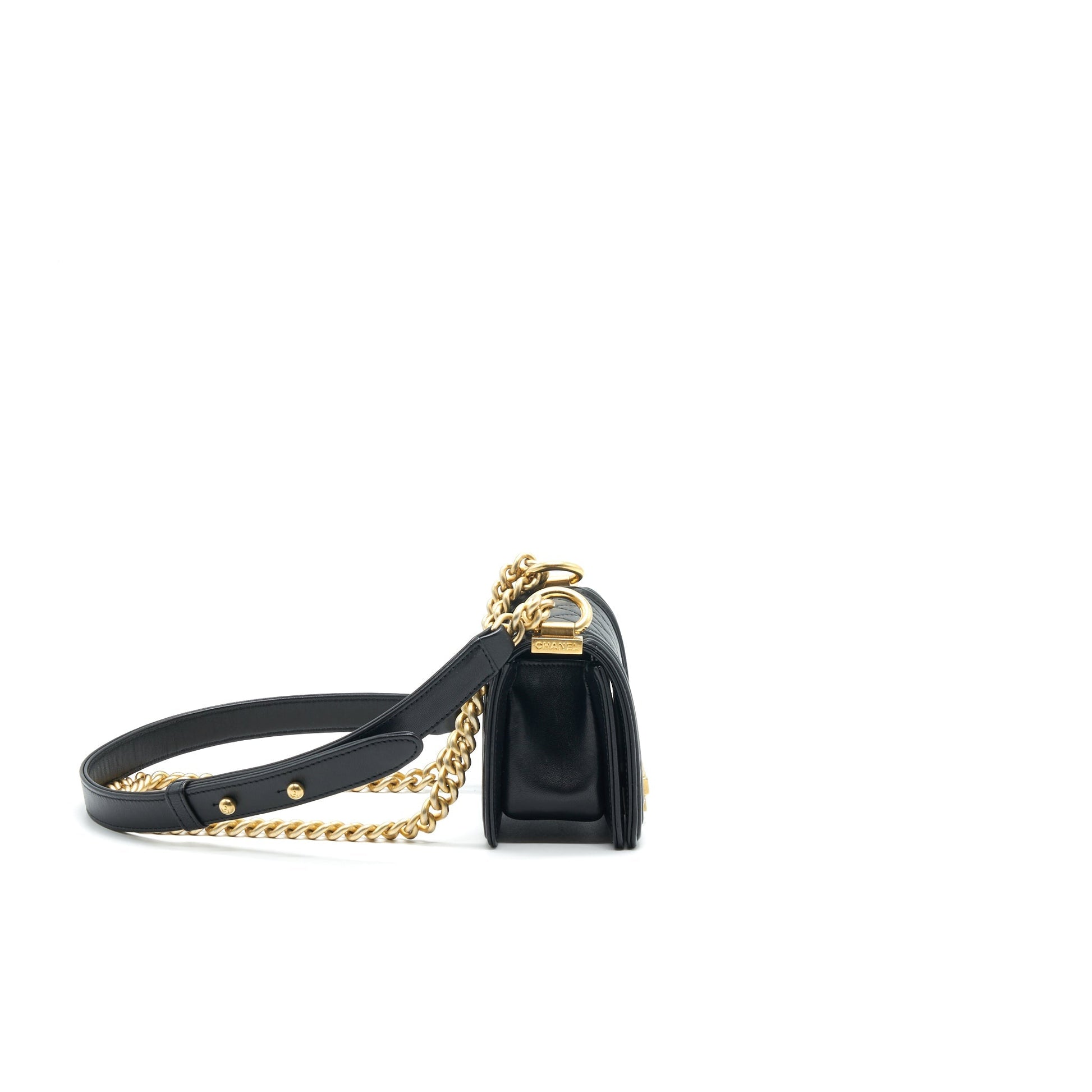 Chanel Boy Extra Mini Lambskin in Black