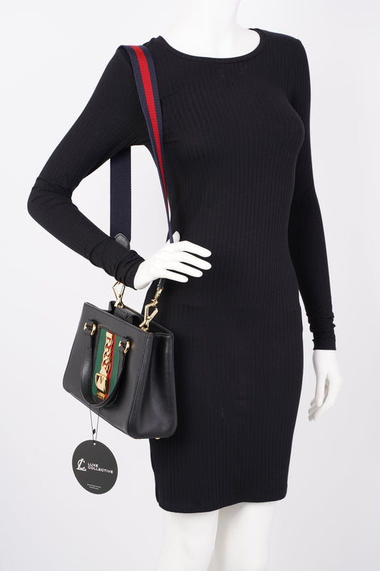 Gucci Lou Monogram Leather Top Handle Crossbody