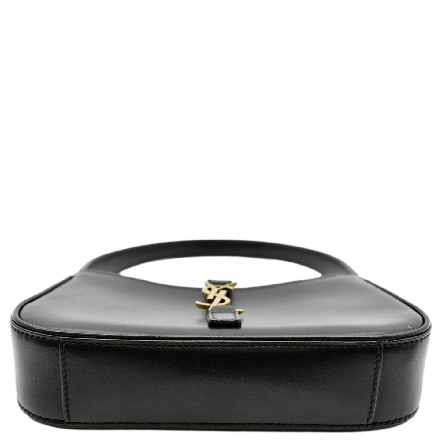 SAINT LAURENT Le 5 A 7 Mini Leather Satchel Bag Black