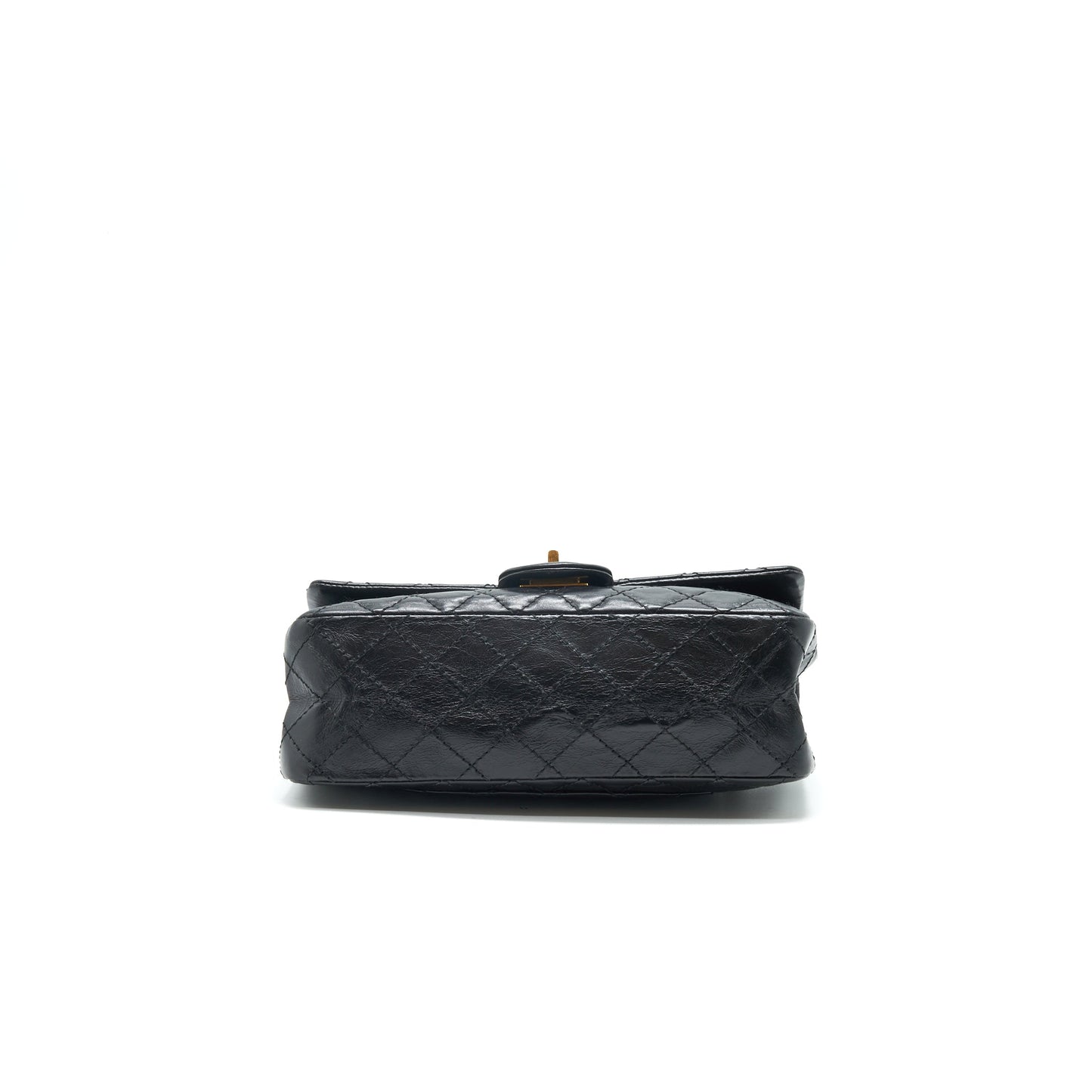 Chanel 2.55 Reissue Small Flap Bag Aged Calfskin in Black