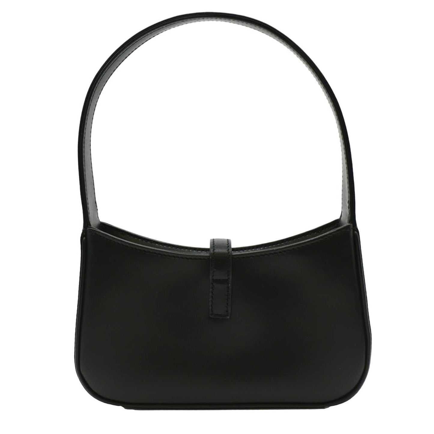 SAINT LAURENT Le 5 A 7 Mini Leather Satchel Bag Black