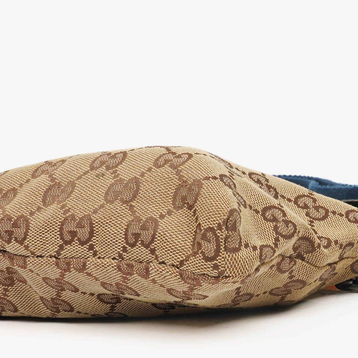 Gucci GG Multicolour Beige/Blue/Orange Monogram Canvas Belt Bag