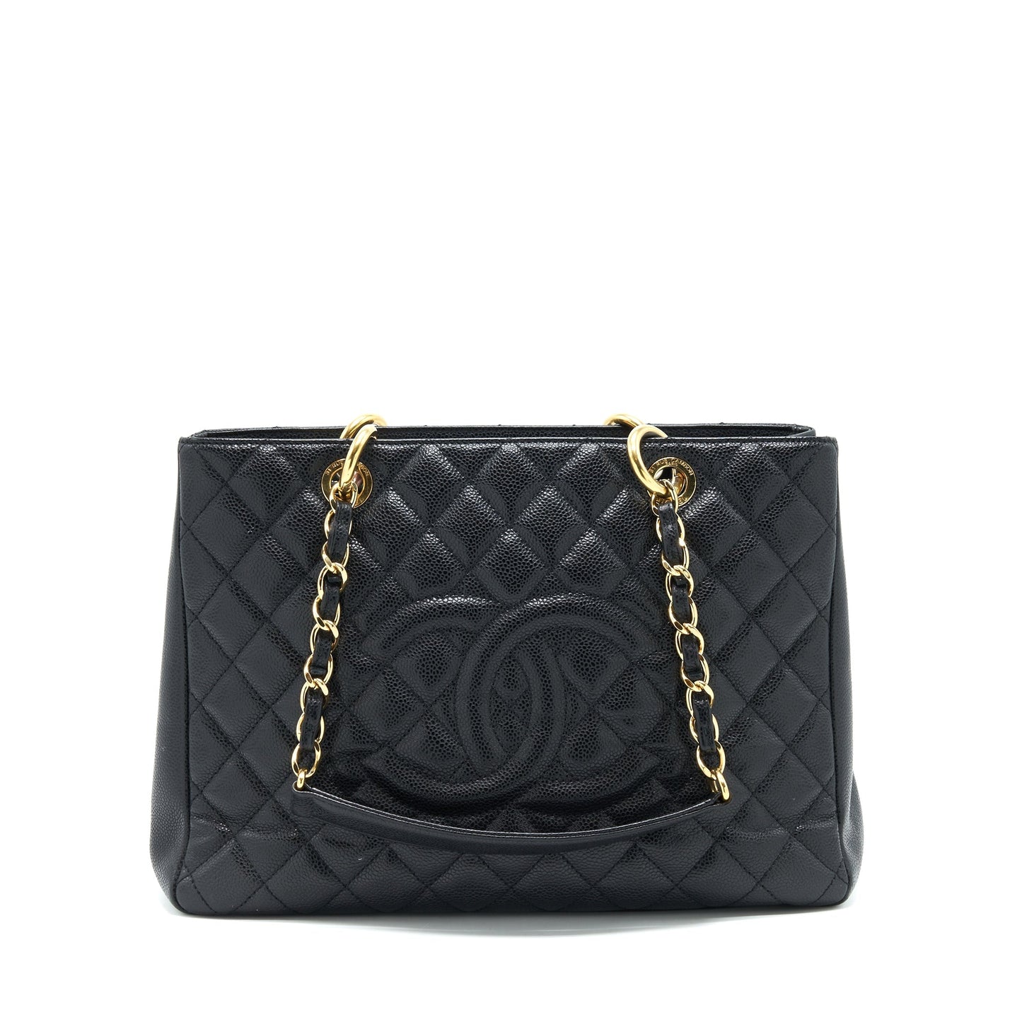 Chanel Grand Shopping Tote Caviar Black serial 17