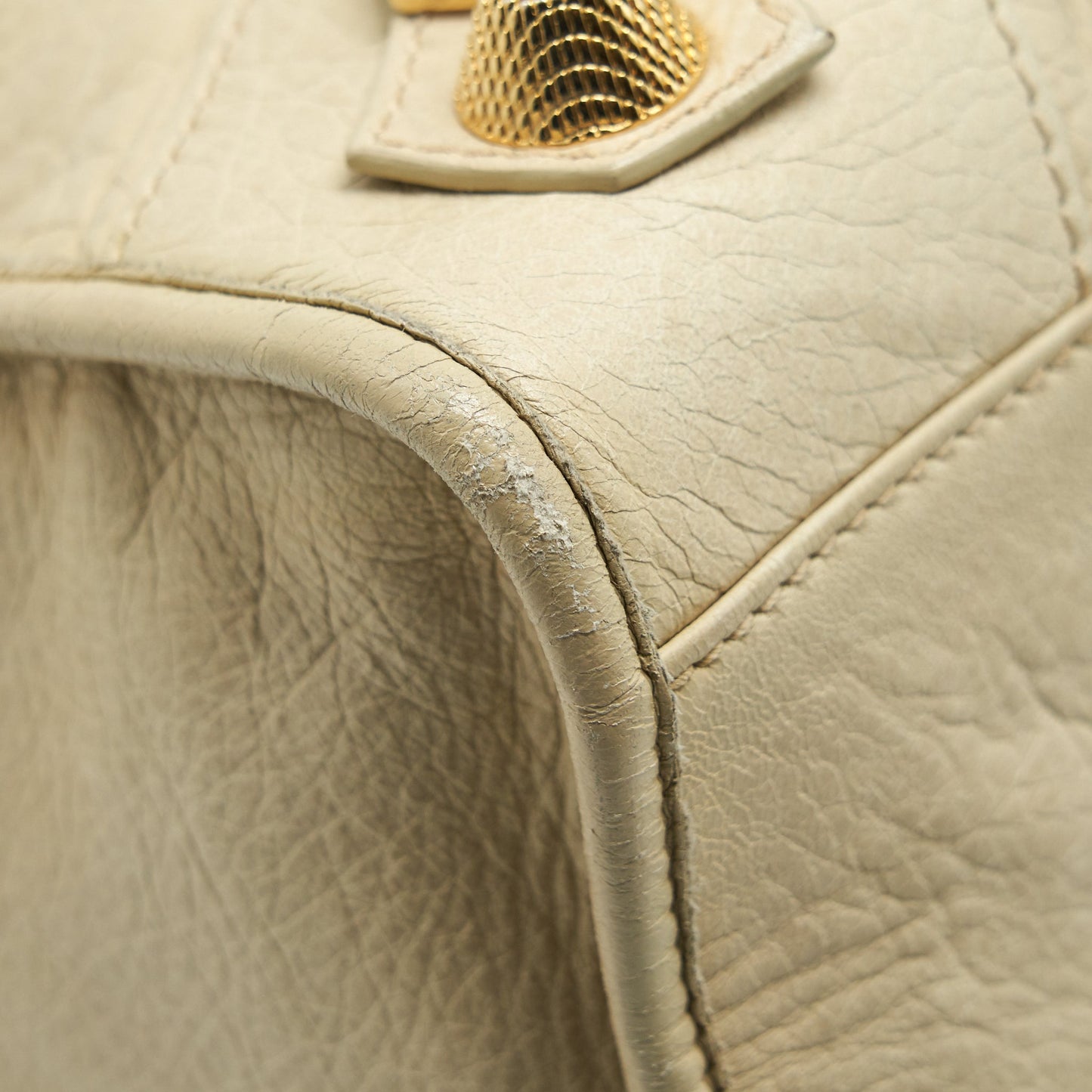 Balenciaga Giant City Purse Beige