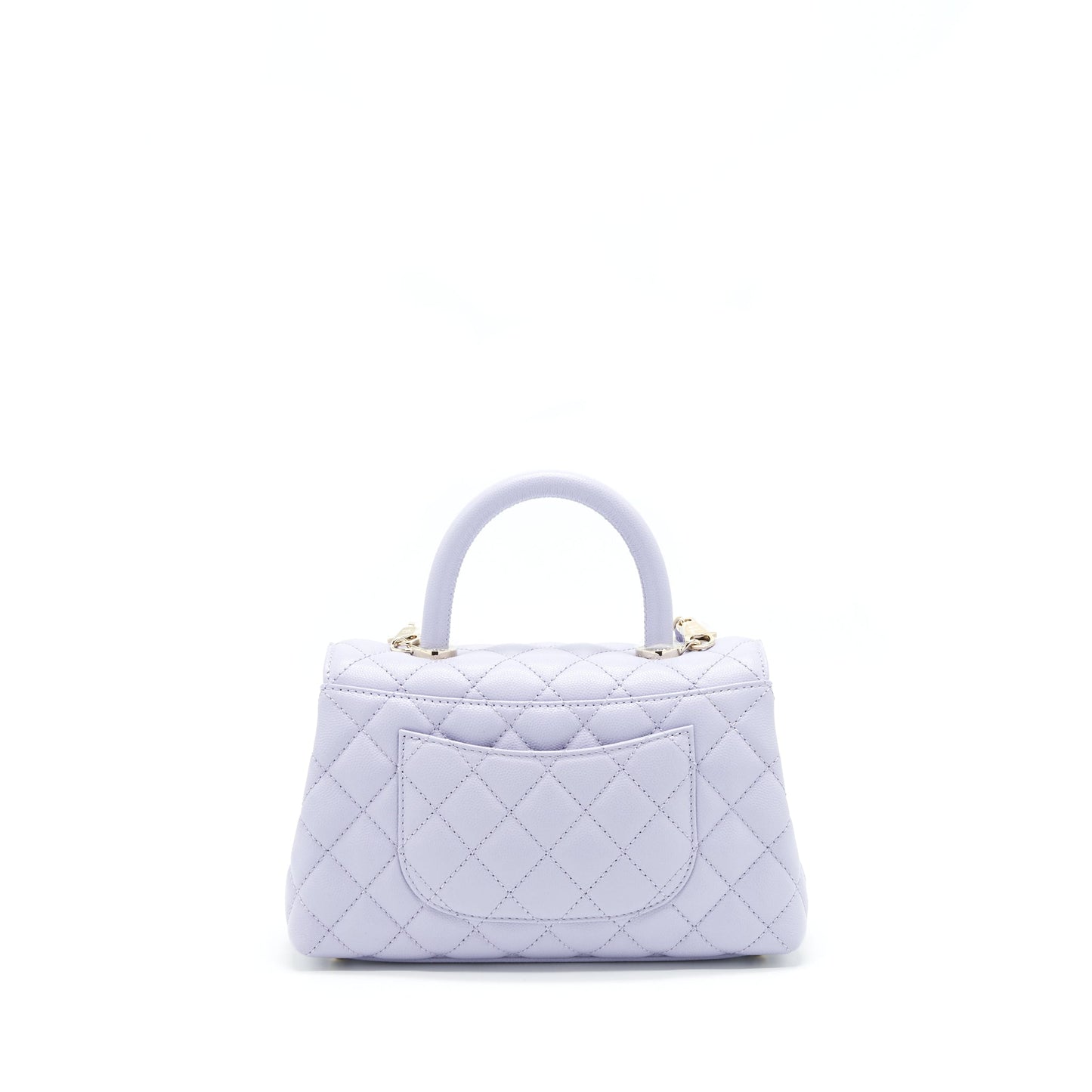 Chanel 21K lilac / Light Purple Coco Handle Small (old mini 24mm) L
