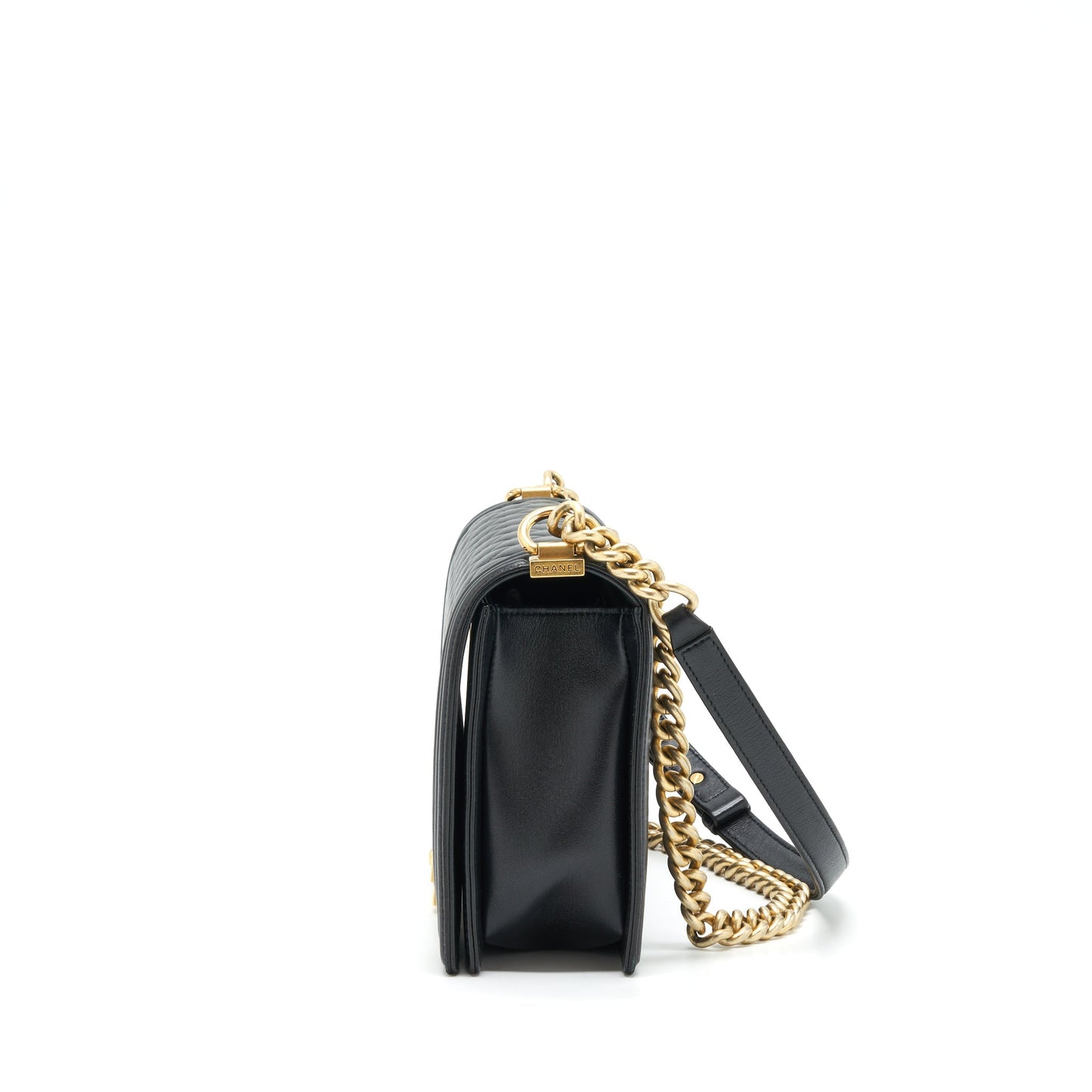 Chanel Boy Bag New Medium 28cm Lambskin Black Ruthenium GHW