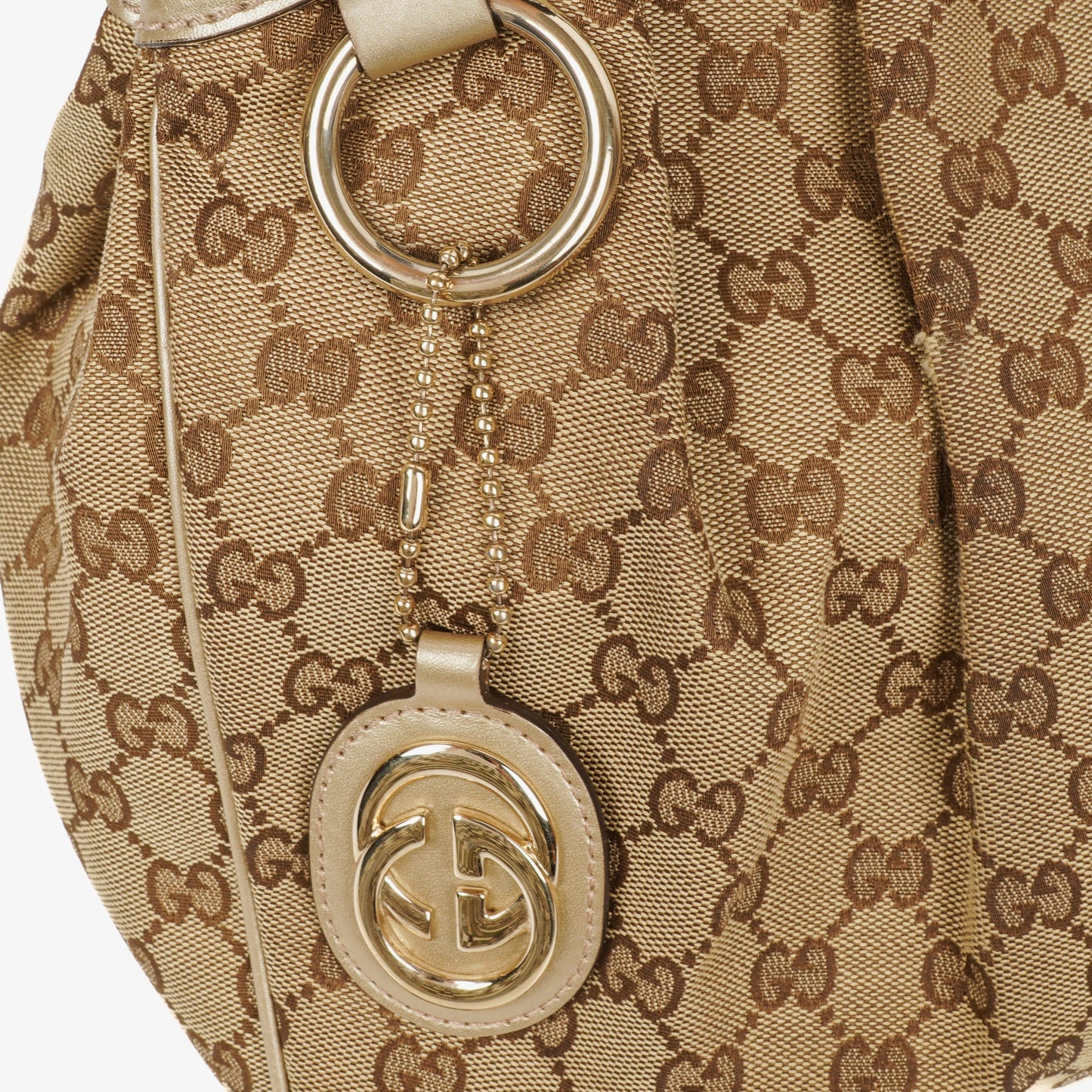 Gucci GG Canvas/Leather Sukey Medium Tote Bag