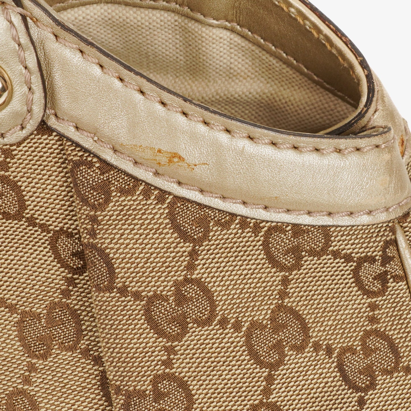 Gucci GG Canvas/Leather Sukey Medium Tote Bag