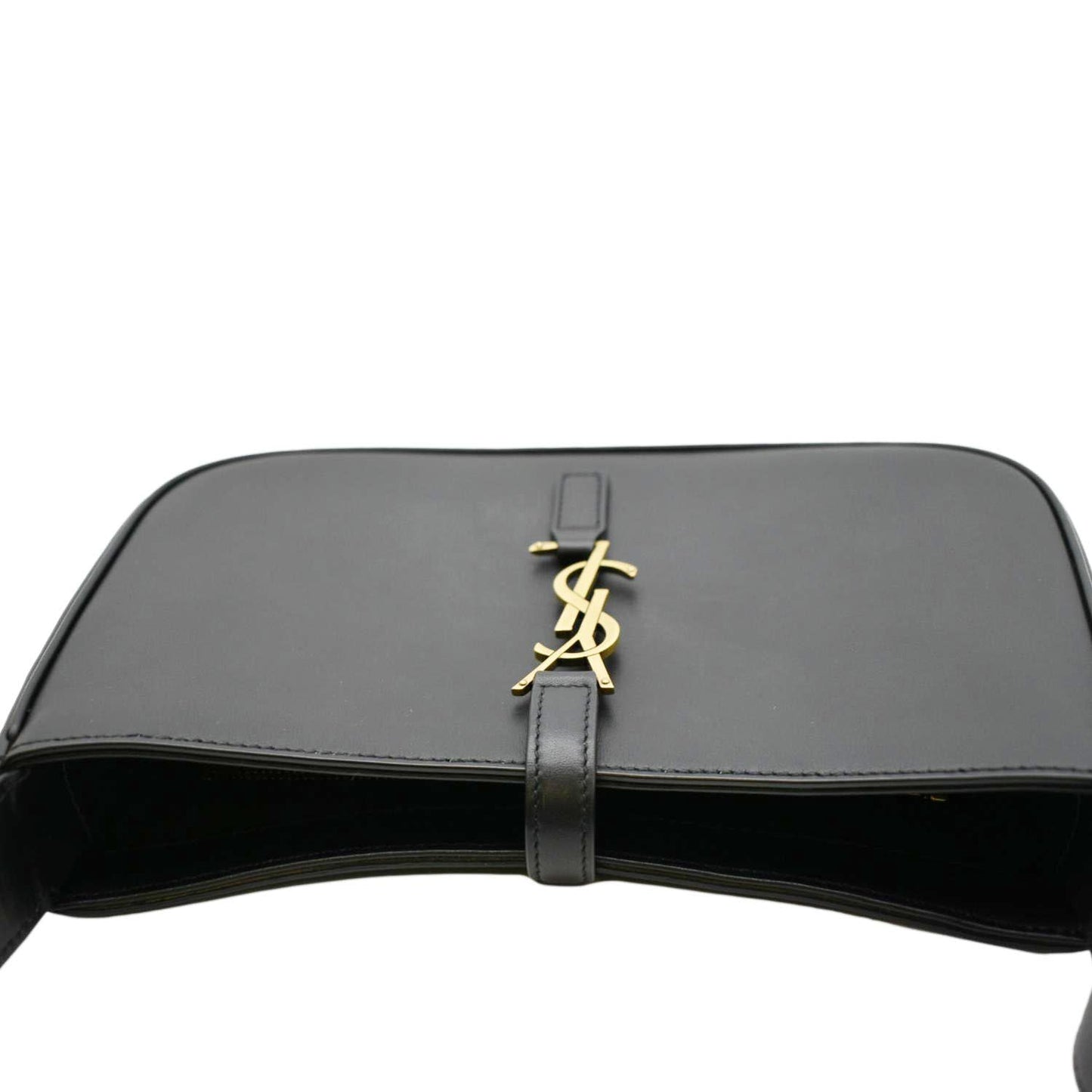 SAINT LAURENT Le 5 A 7 Leather Satchel Bag Black