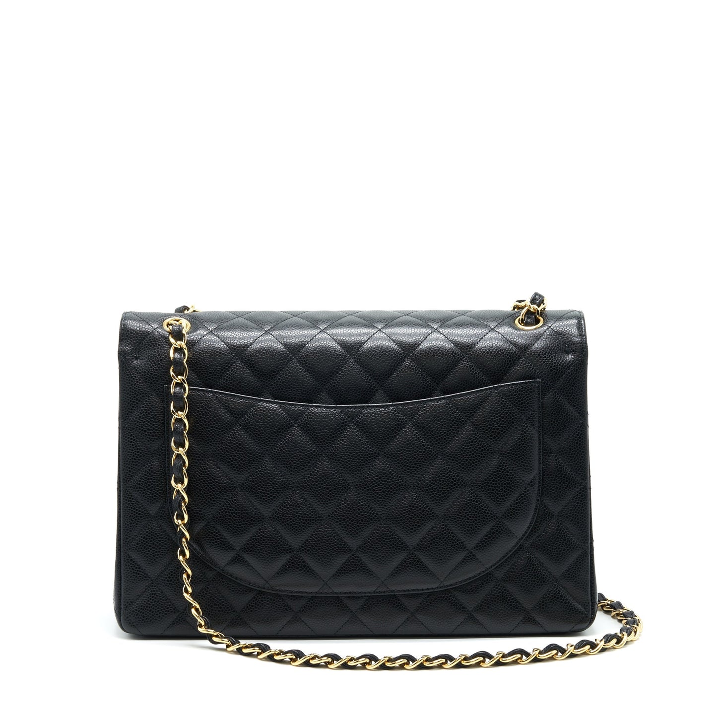 Chanel Maxi Classic Double Flap Caviar black serial 20