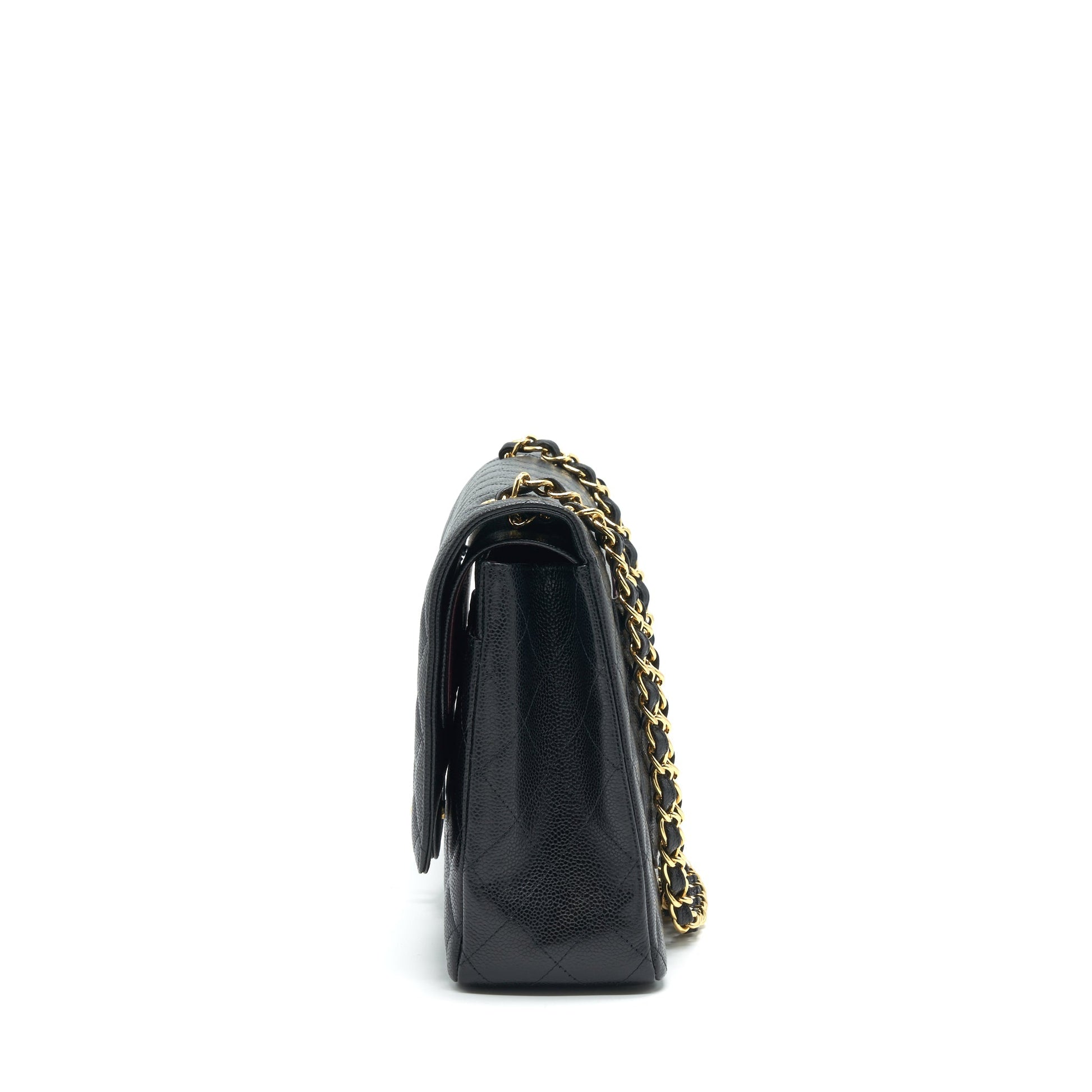 Chanel Maxi Classic Double Flap Caviar black serial 20