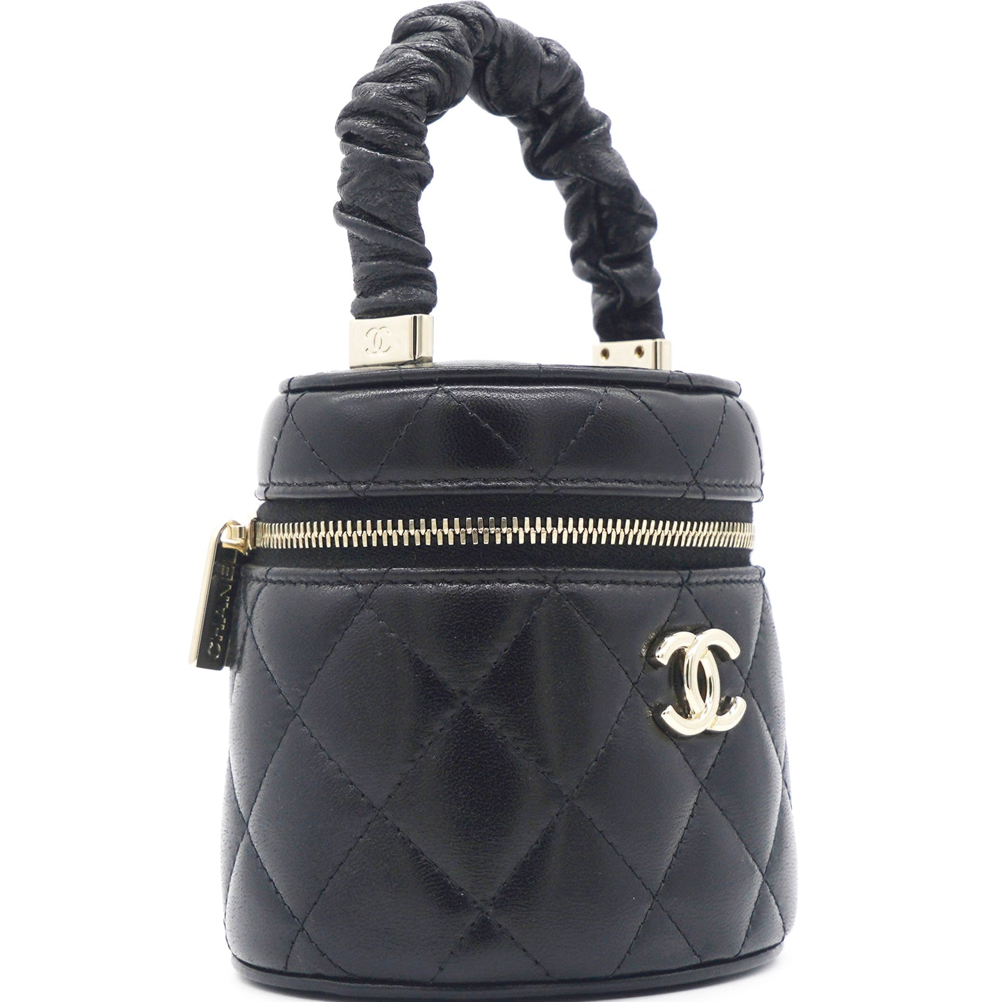 Chanel Black 22S Top Handle Mini Vanity Bag