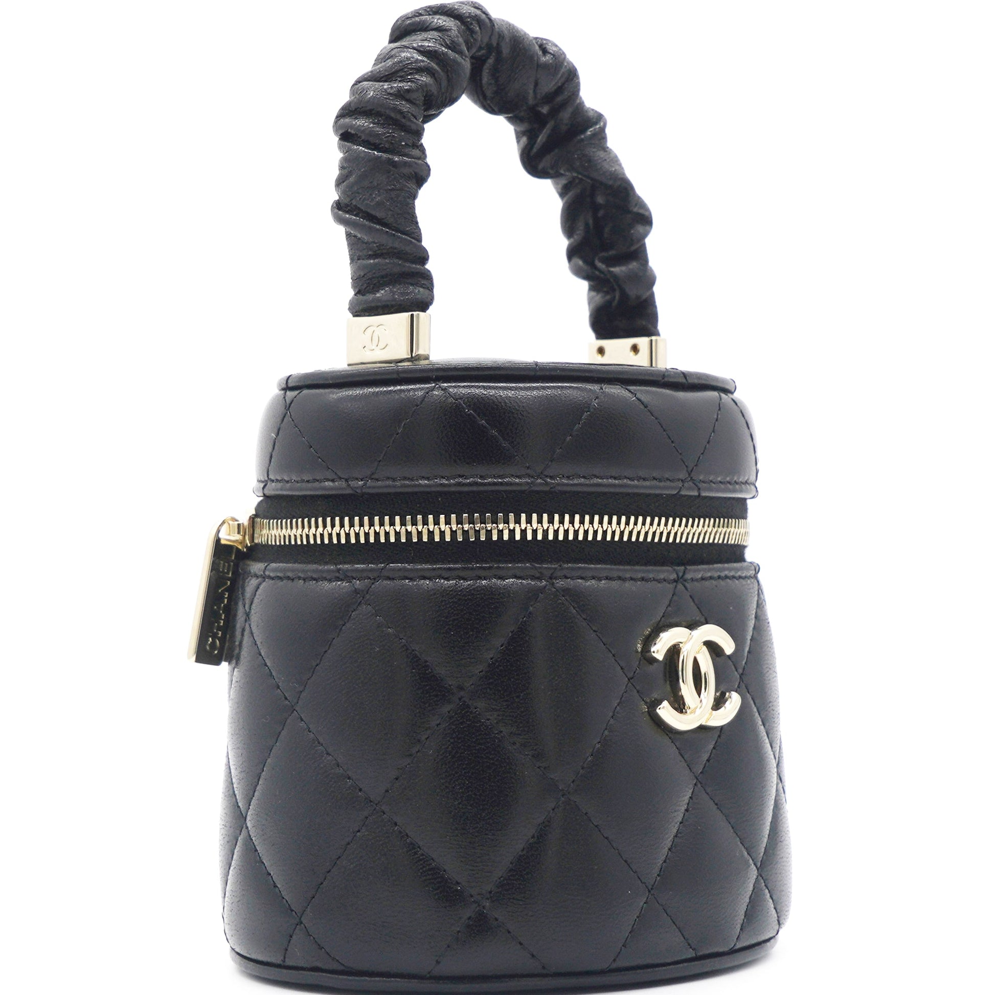 Chanel Black 22S Top Handle Mini Vanity Bag
