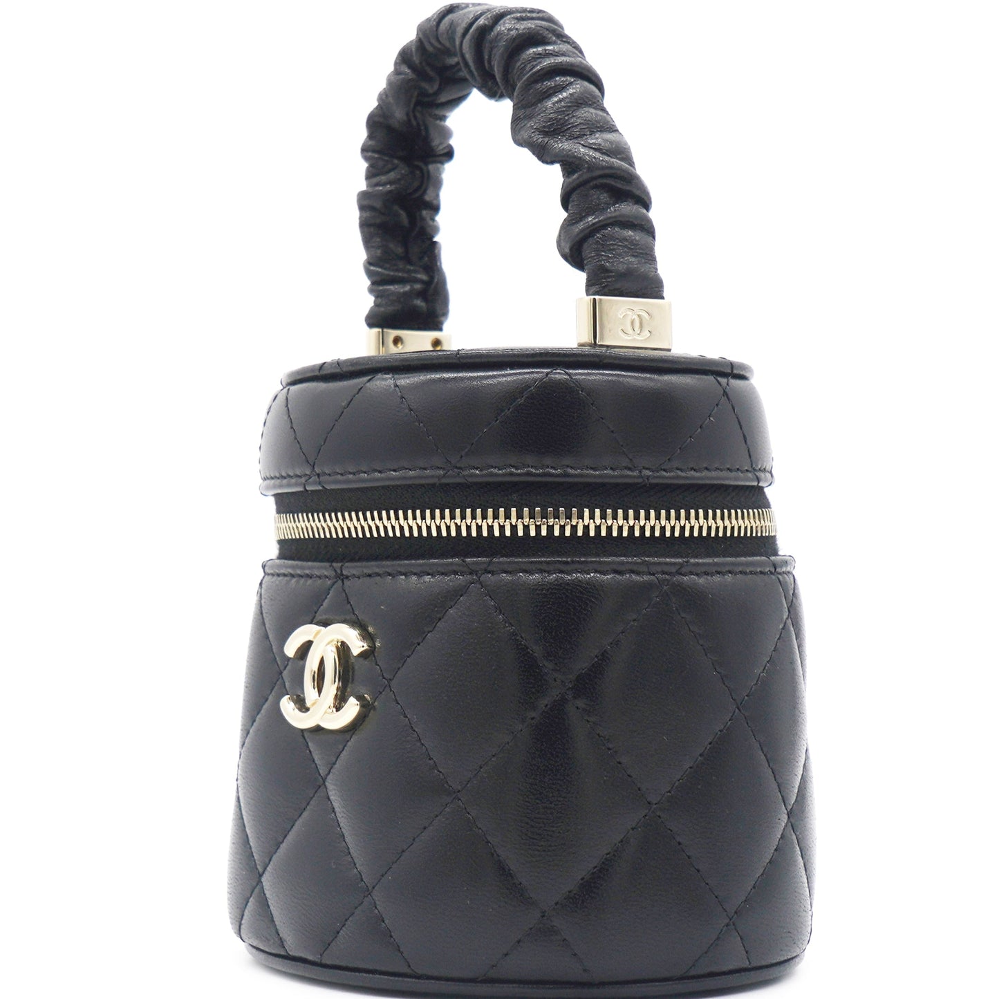 Chanel Black 22S Top Handle Mini Vanity Bag